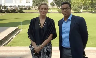 Sharon Stone luxury India tour with Director of Travelosei