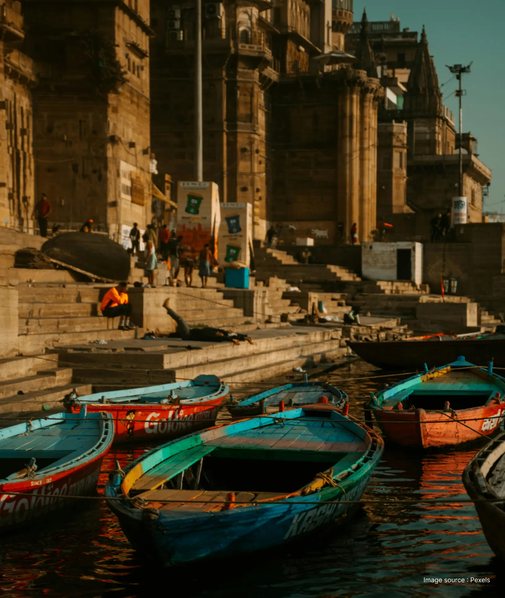 The golden dome and spire of the Kashi Vishwanath Temple, a major Hindu pilgrimage site in Varanasi, Uttar Pradesh.