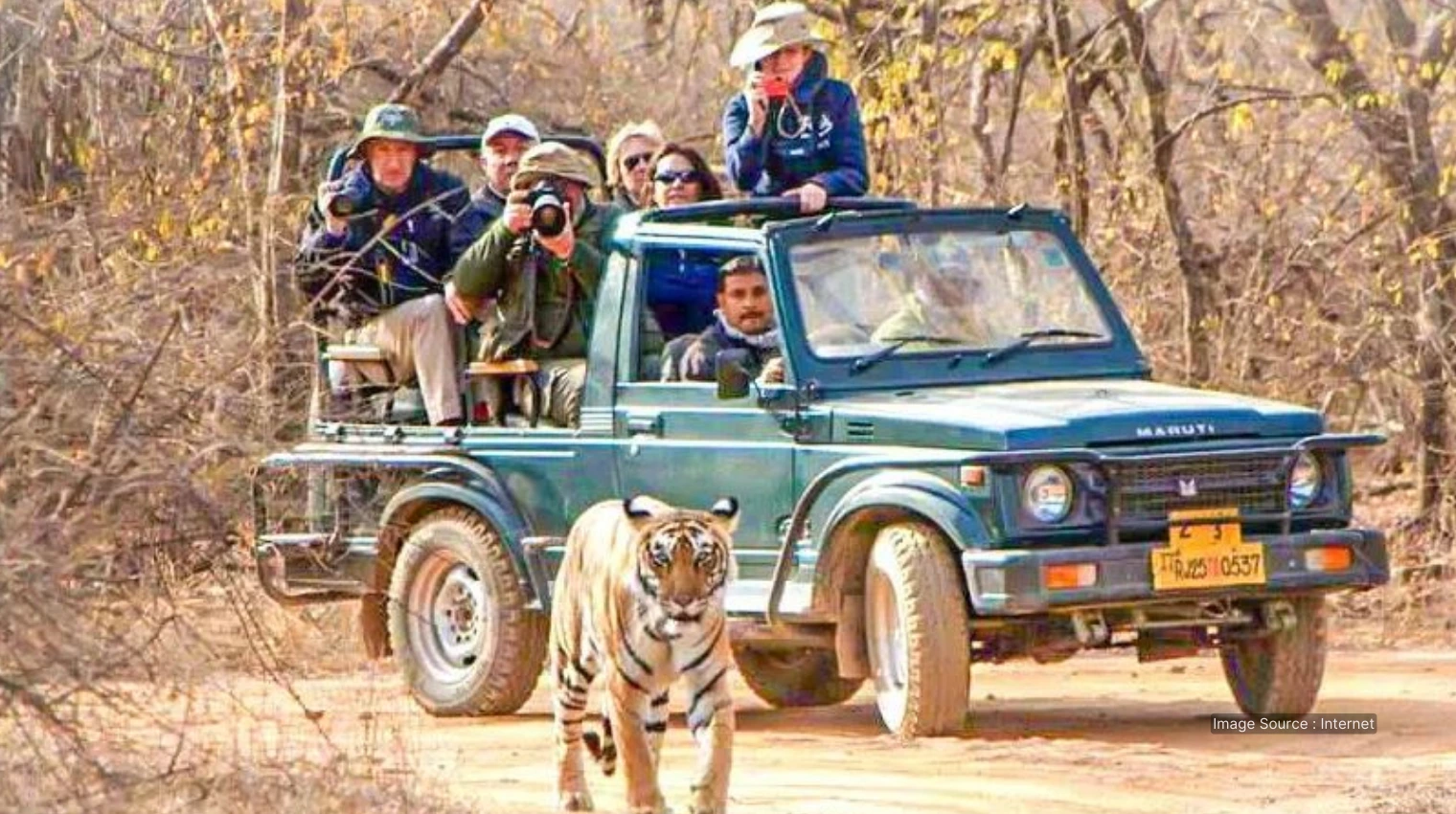 32012 A - open-top Jeep in Bandhavgarh - best national parks to visit