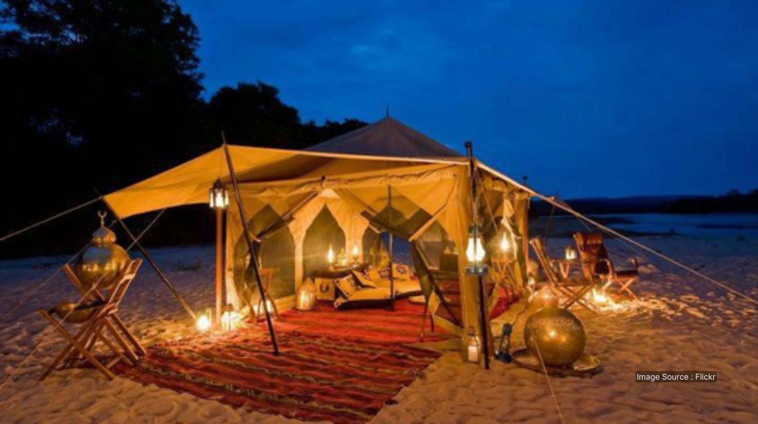 500808 A - A night in desert camp at rajasthan