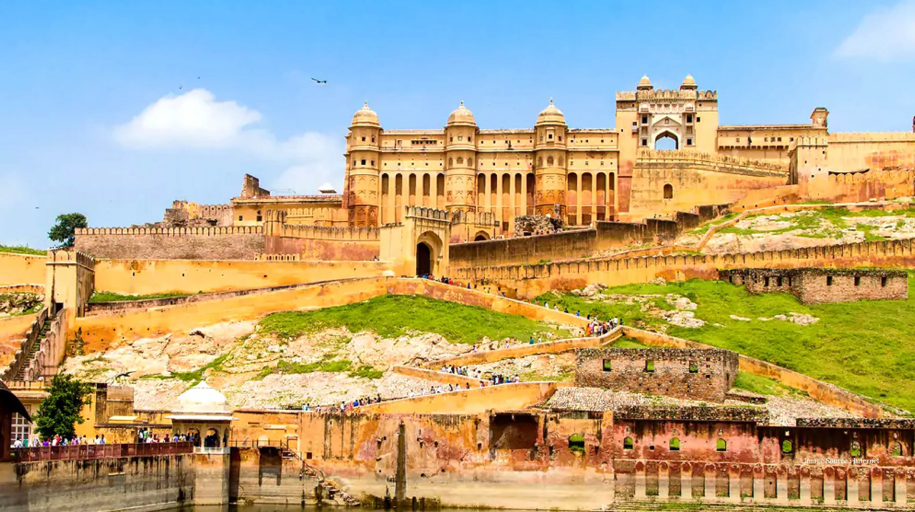 rajasthan trip for 7 days amber fort jaipur panoramic view from lake