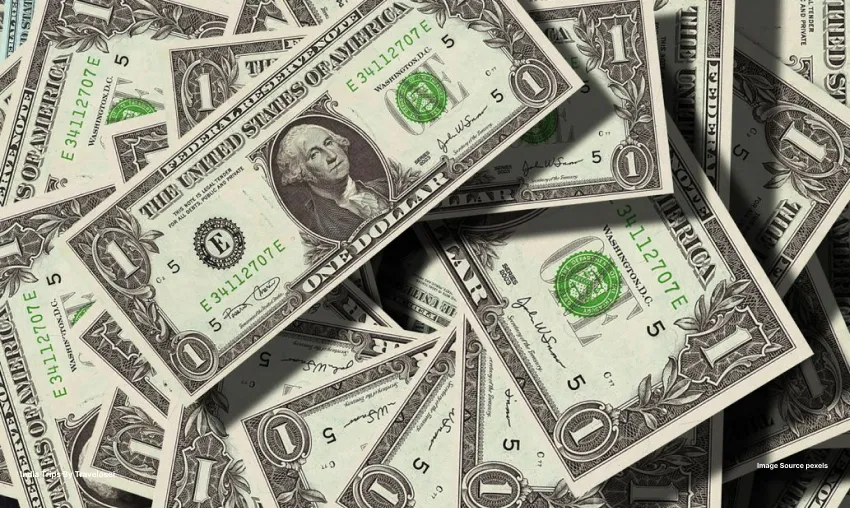 A picture of a pile of money, one piled on top of the other