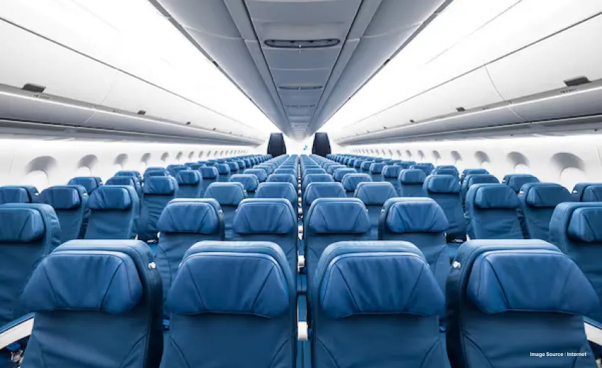 seats provided inside of the French Bee plane