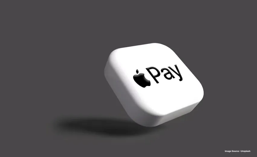apple pay application logo against a grey backdrop