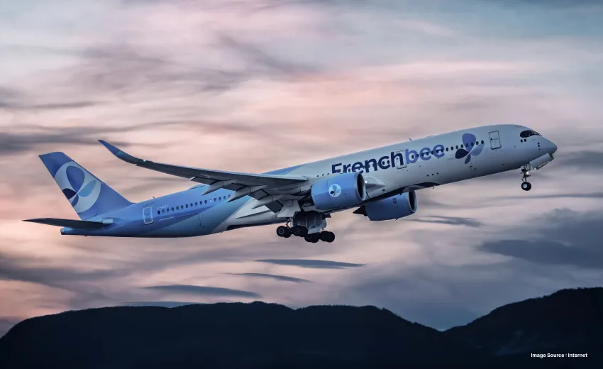 french bee airplane taking off