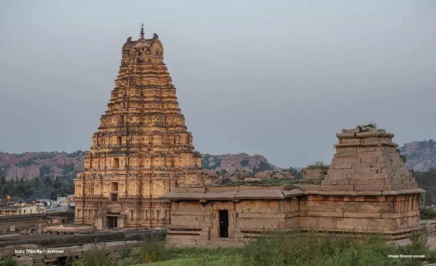 an image of a temple that's been taken during a cloudy day