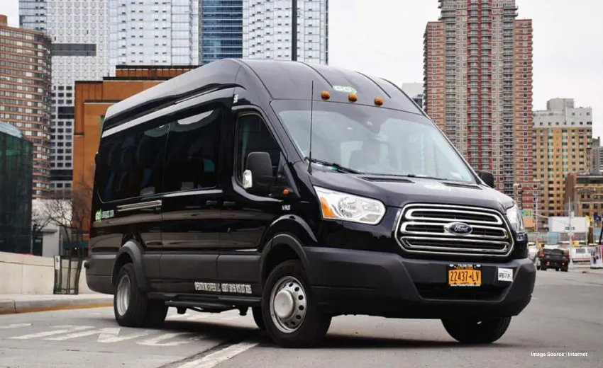 a black van
