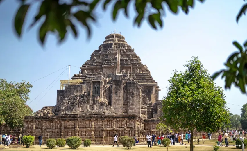 an Image of Konark Sun Temple in Odisha