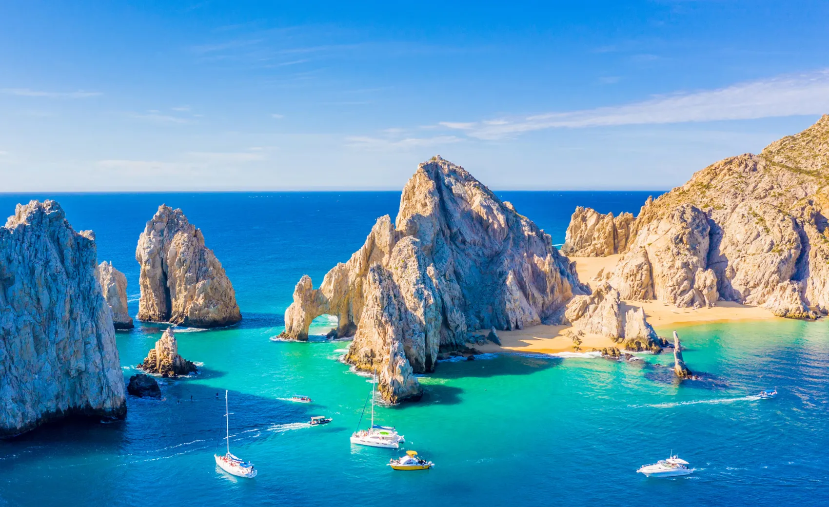 beautiful shot of baja california in mexico