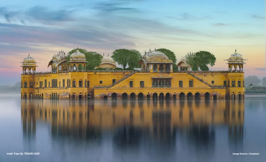 An image of a heritage building under water