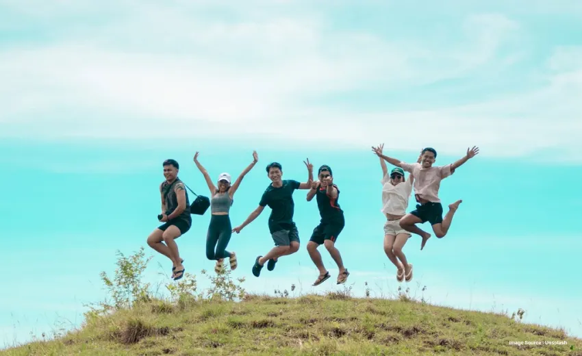 an image of young people on vacation