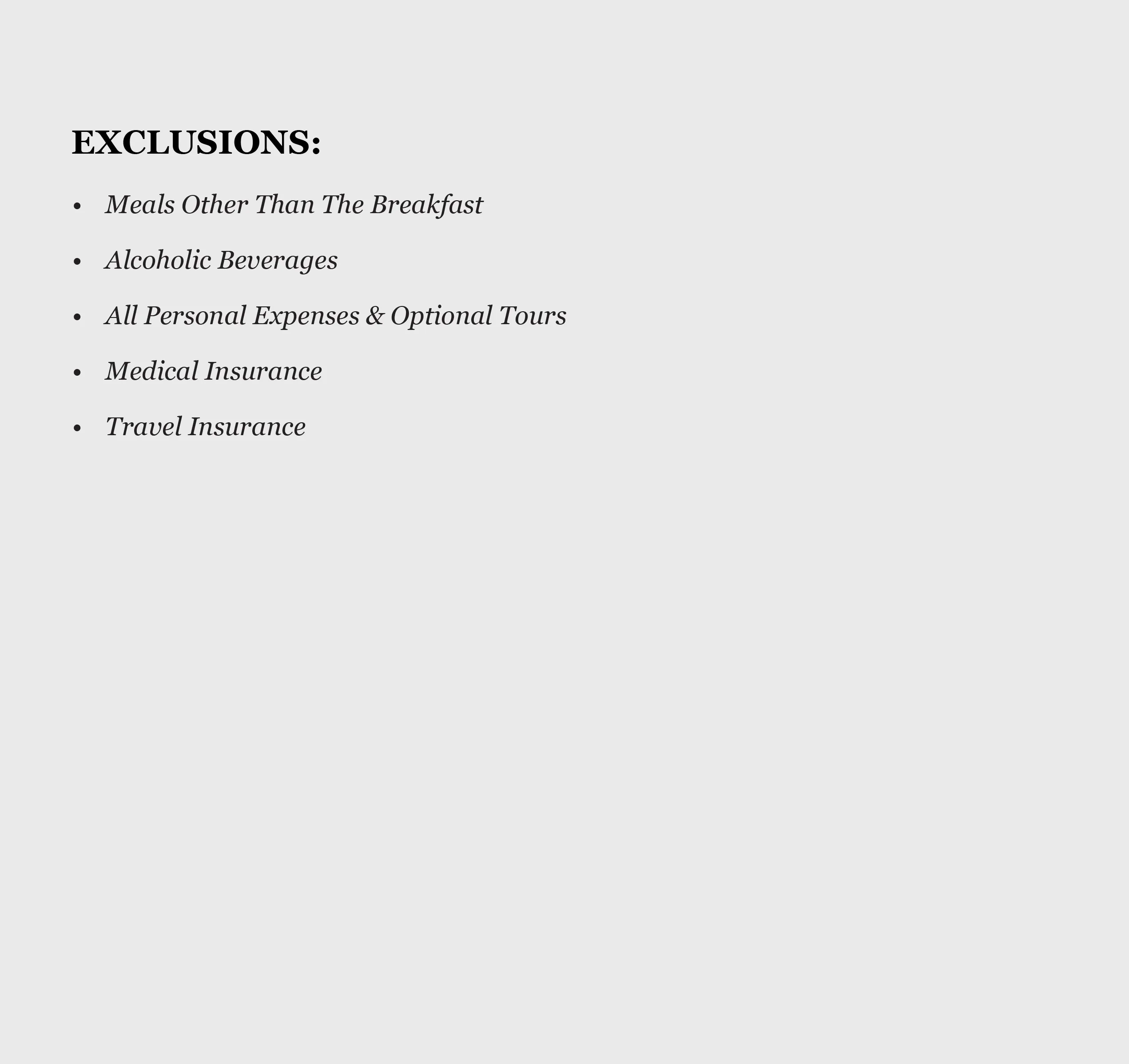 Exclusion