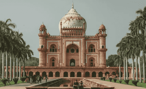 the Safdurjung Tomb in Delhi