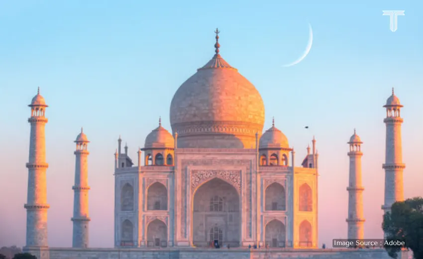 taj mahal vacation packages - sunset view