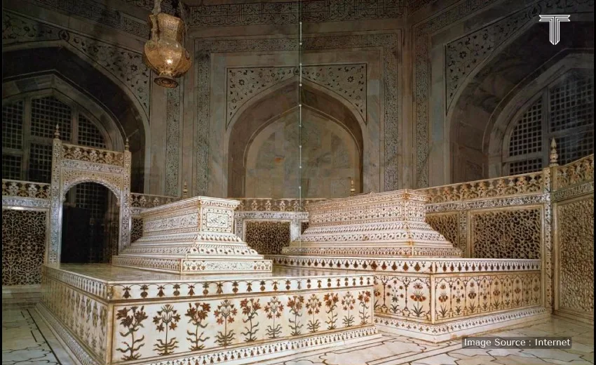 Aerial view of the Taj Mahal—a view never witnessed before