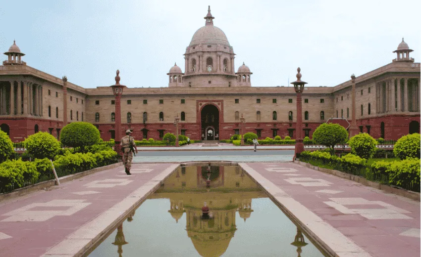 The President House in Delhi