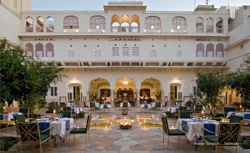 samode haveli - lavish heritage tour india