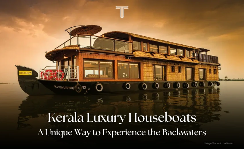500786 A - kerala luxury houseboat - sunset view