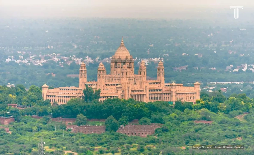 rajasthan private tours - umaid bhawan palace scenic view