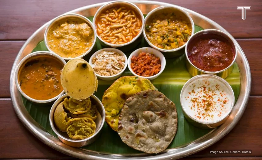 delicious traditional rajasthan thali at royal rajasthan tour