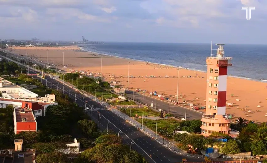 marina beach in chennai - india family vacation