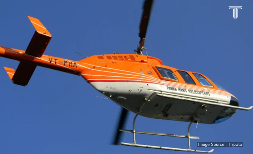 mini helicopter ride for the luxury packages tour